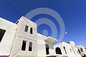 Unfinished apartment buildings in Greece