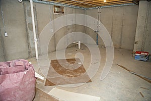 Unfinished Basement, House, Home Remodel