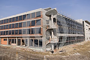 Unfinished Building on Construction Site