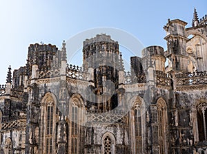 Unfinished chapel at the Monastery of Batalha near Leiria in Portugal