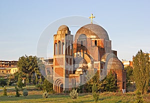 Unfinished Christ the Saviour Cathedral in Pristina, Kosovo photo