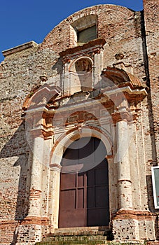 Unfinished church or church of the cemetery  in Castano del Robledo, province of Huelva, Spain photo