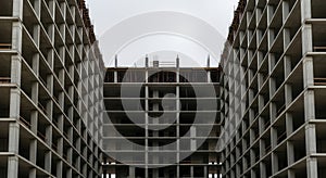 Unfinished Concrete Building Construction