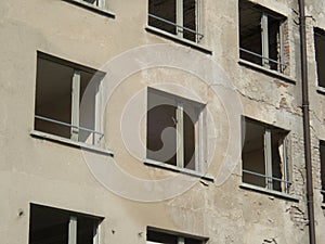 Unfinished hotel complex prora in rugen island in germany photo