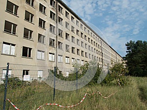 Unfinished hotel complex prora in rugen island in germany photo