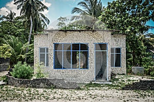 Unfinished house in the Maldivian village