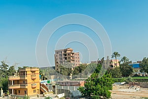 Unfinished houses in Cairo, Egypt