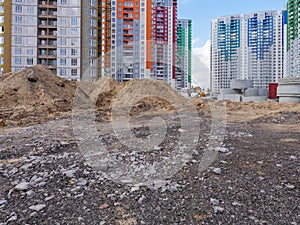 Unfinished housing development in Kyiv