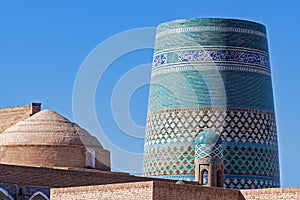 Unfinished Kalta Minor Minaret at Ichan Qala - Khiva, Uzbekistan photo