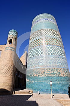 Unfinished Kalta Minor Minaret (minaret Muhammad Amin Khan (19th century)). Khiva, Uzbekistan