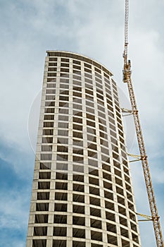 Unfinished skyscraper