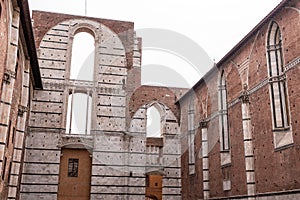 Unfinished transept of the planned enlarged cathedral in Siena