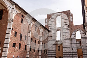 Unfinished transept of the planned enlarged cathedral in Siena