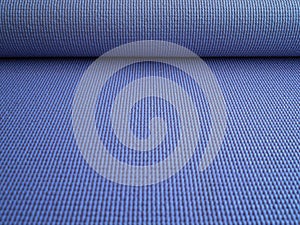 Unfolded Mat for fitness, Pilates or yoga. Purple Mat for sports training