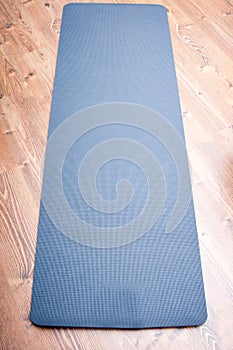 Unfolded yoga mat