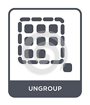 ungroup icon in trendy design style. ungroup icon isolated on white background. ungroup vector icon simple and modern flat symbol