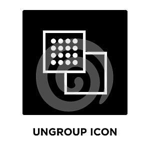 Ungroup icon vector isolated on white background, logo concept o