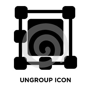 Ungroup icon vector isolated on white background, logo concept o