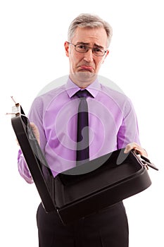 Unhappy businessman