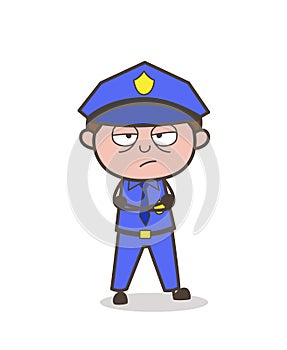 Unhappy Officer Character