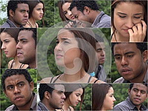 Unhappy Relationship Problems Collage