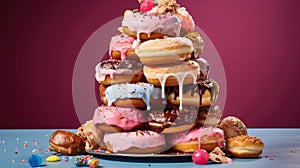 unhealthy junk donut food