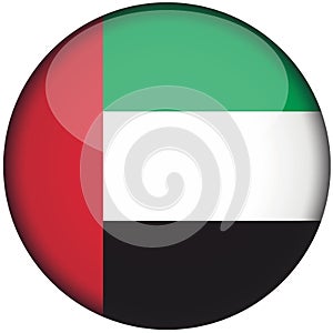 uni emirat arab flag 3d round style vector