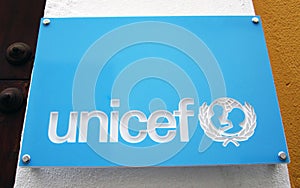 UNICEF Sign with Logo