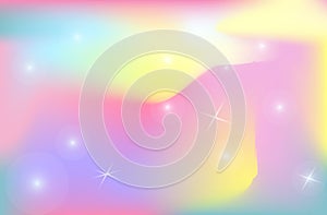 Unicorn backdrop background color gradient mesh vector universe.