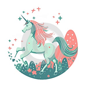 unicorn fairy illustration for your design