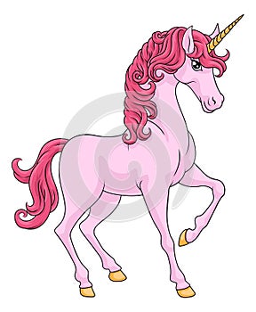 Unicorn Horn Horse Animal Cartoon Mascot From Myth