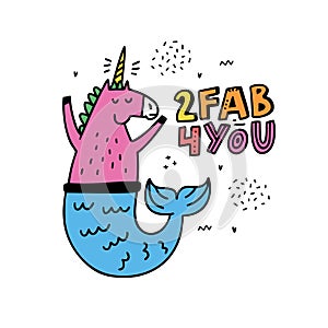 Unicorn mermaid Sticker