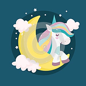 unicorn moon night