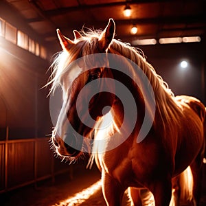 Unicorn, mystic legendary creature, glowing light painting aura illuminated