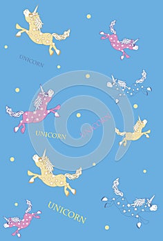 Unicorn Pegasus Vector Illustration