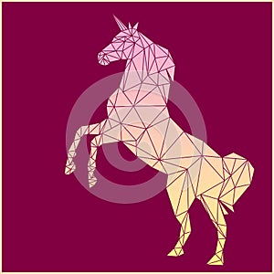 Unicorn polygon design