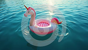 Unicorn Pool Float on Water Surface