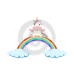 Unicorn and rainbow