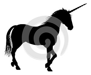 Unicornio silueta 