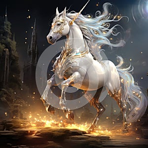 Unicorn. Star magic unicorn logo Magical Unicorn