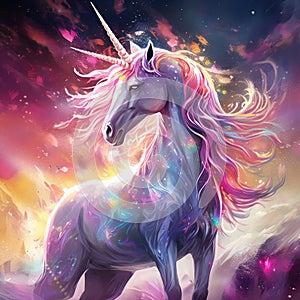 Unicorn. Star magic unicorn logo Magical Unicorn