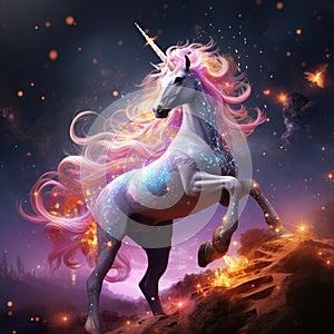 Unicorn. Star magic unicorn logo Magical Unicorn