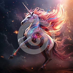 Unicorn. Star magic unicorn logo Magical Unicorn