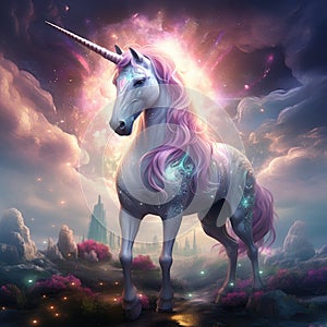 Unicorn. Star magic unicorn logo Magical Unicorn