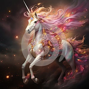 Unicorn. Star magic unicorn logo Magical Unicorn