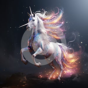 Unicorn. Star magic unicorn logo Magical Unicorn