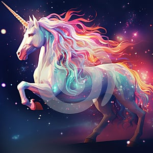 Unicorn. Star magic unicorn logo Magical Unicorn