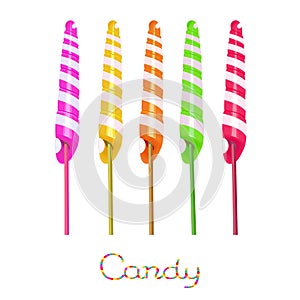 Unicorn twist candies