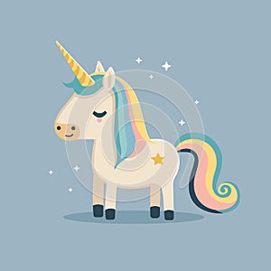 Unicorn vector illustration
