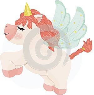 Unicorn with wings, Illustration of a fictional character
